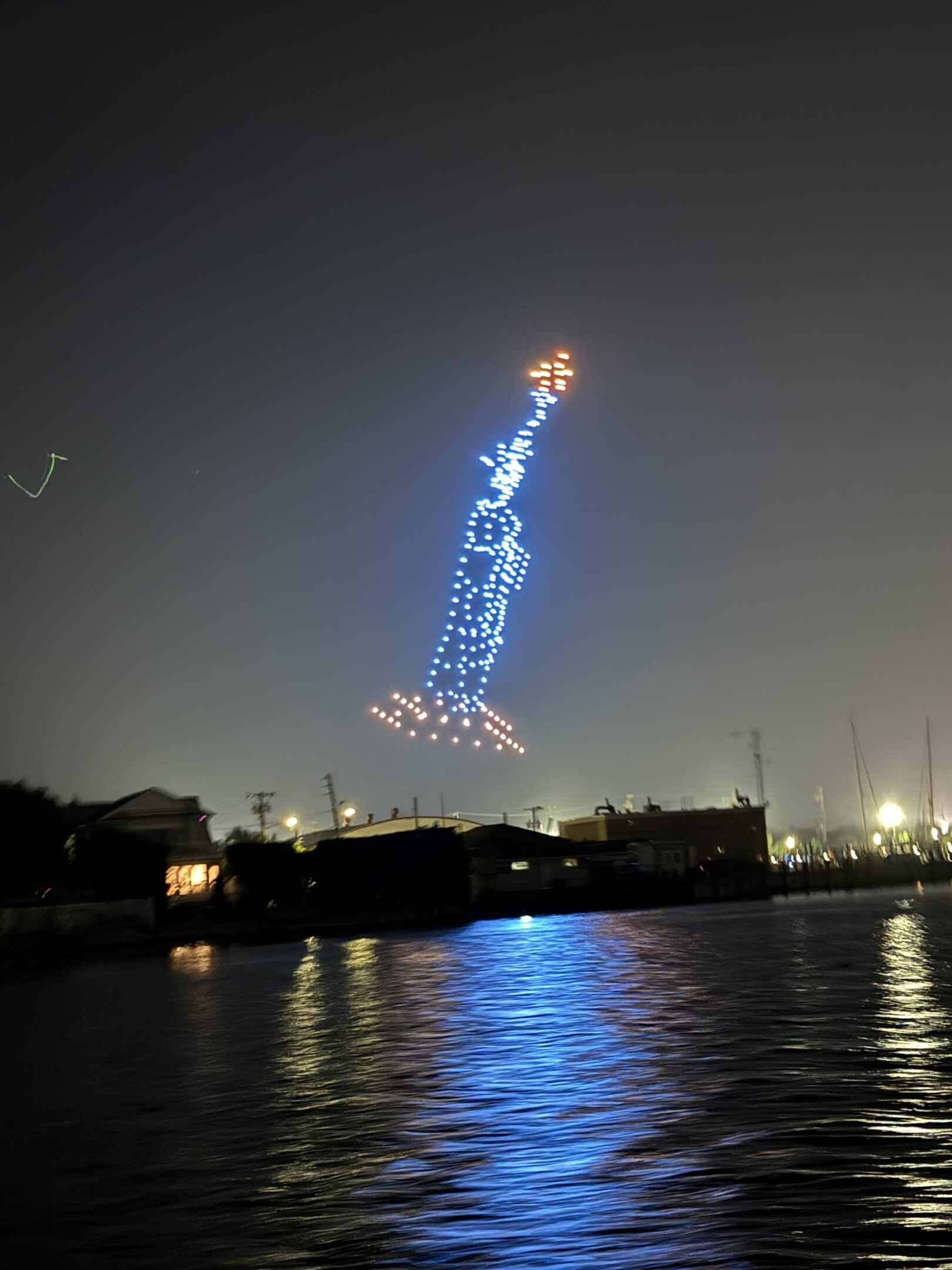 Drone Statue of Liberty