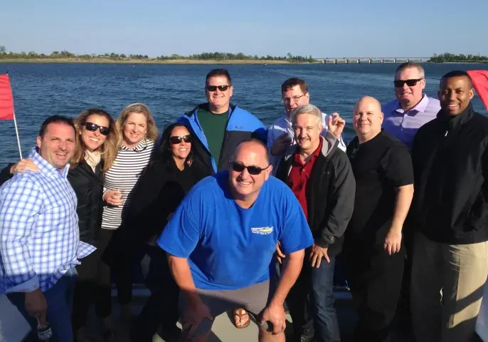 Group photo on a sunny day